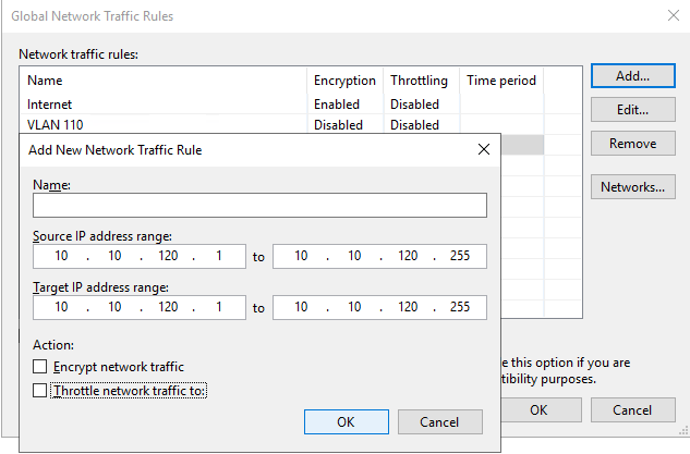 Optimize the Veeam preferred network backup initialization speed